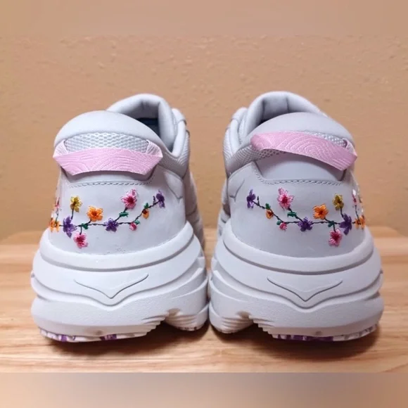 HOKA Bondi L 'Vibrant Bloom' Nimbus Cloud Nimbus Cloud Running Shoes men 14 w 15 - Picture 6 of 8